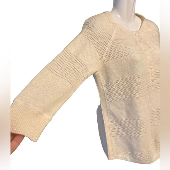 360 Sweater Cashmere Cream Sweater - Picture 3 of 9